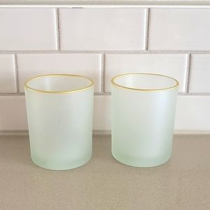 Frosted Glass Votive Candle Holders